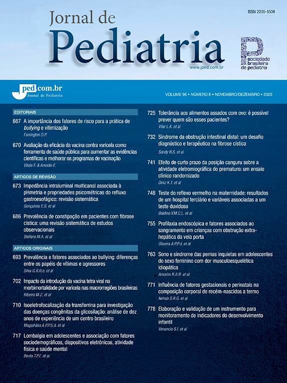 Go to journal home page - Jornal de Pediatria (Versão em Português)
